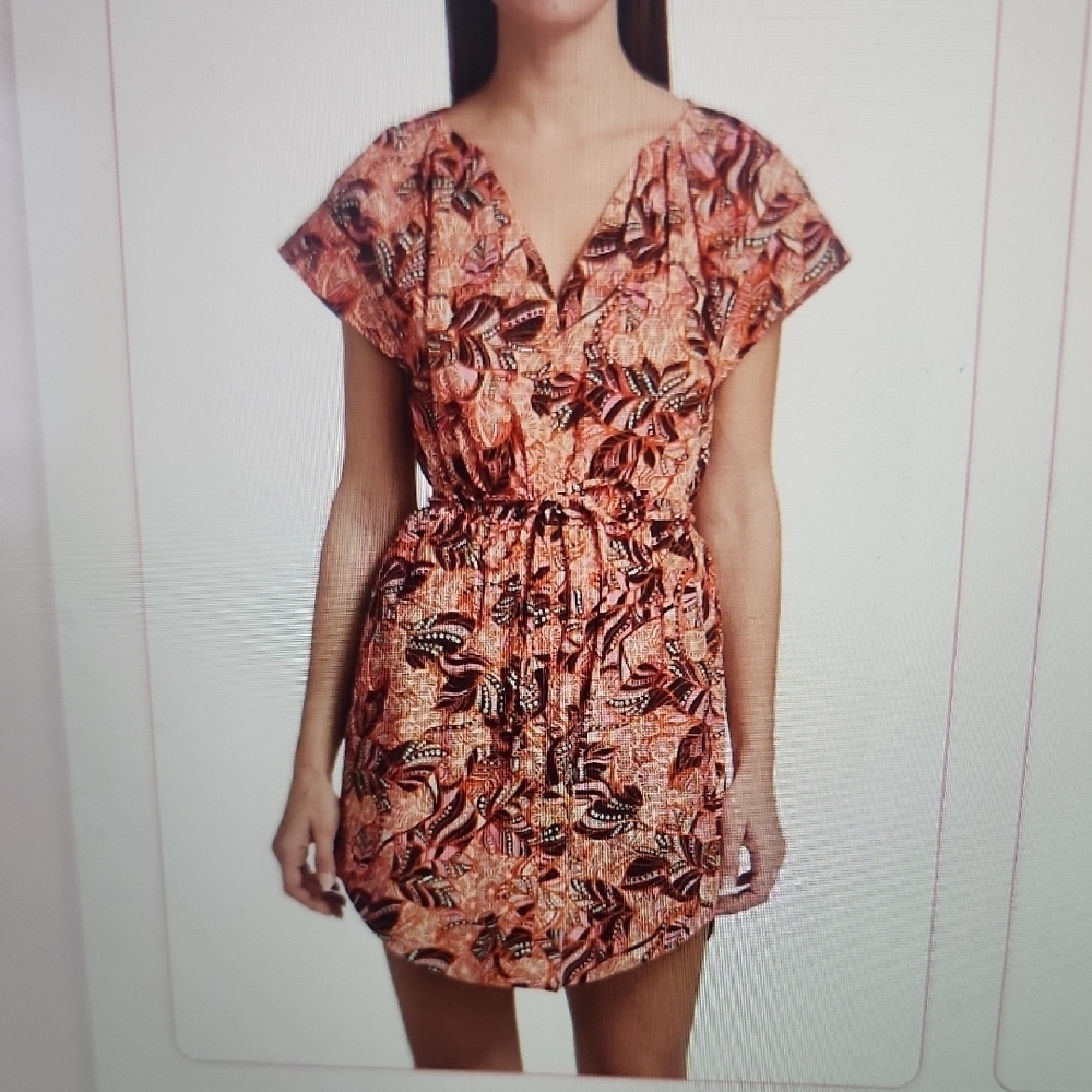 A.L.C. Alice Dress Orange Rose Multi Size 2